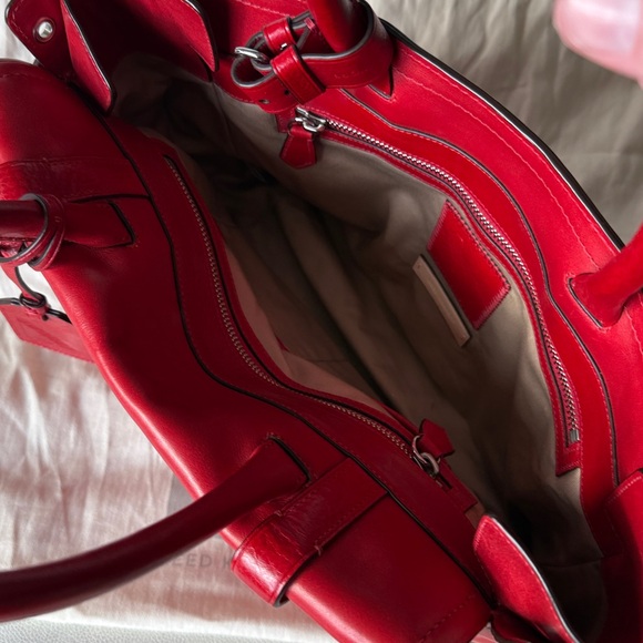 NWOT Reed Krakoff Boxer Tote Red Leather - Picture 7 of 11